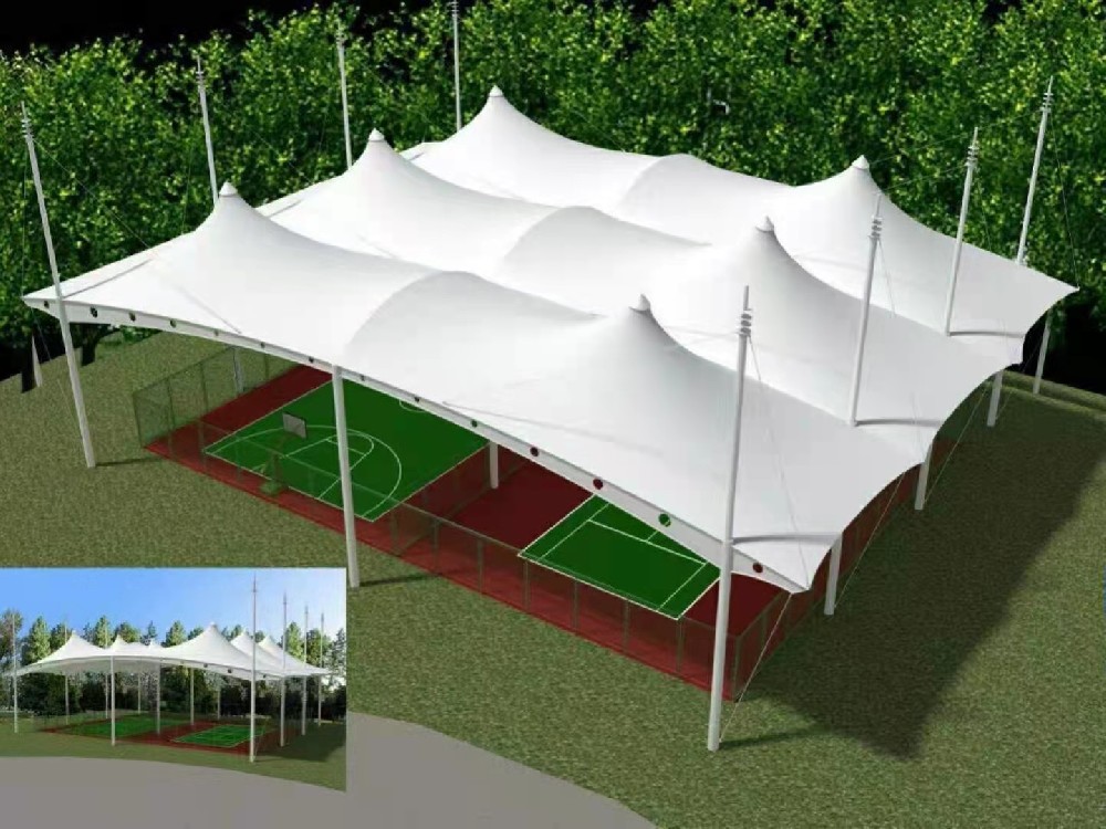 膜结构篮球场-2