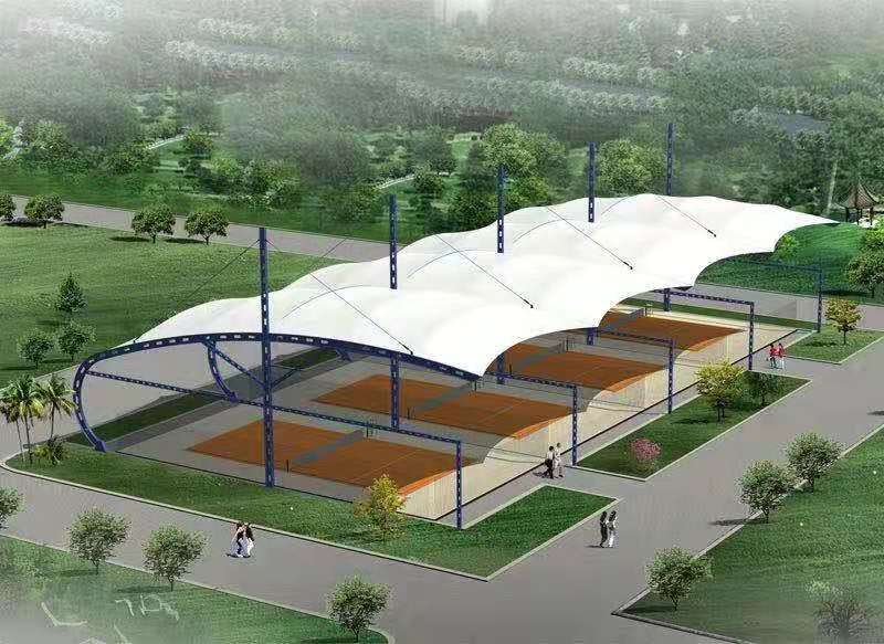 膜结构篮球场-4