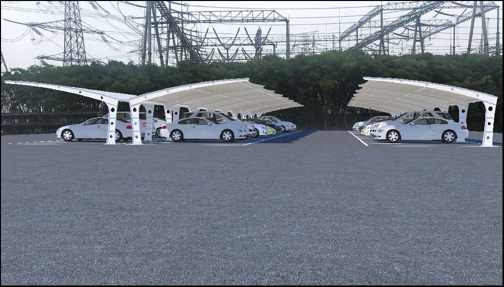 膜结构停车棚-4