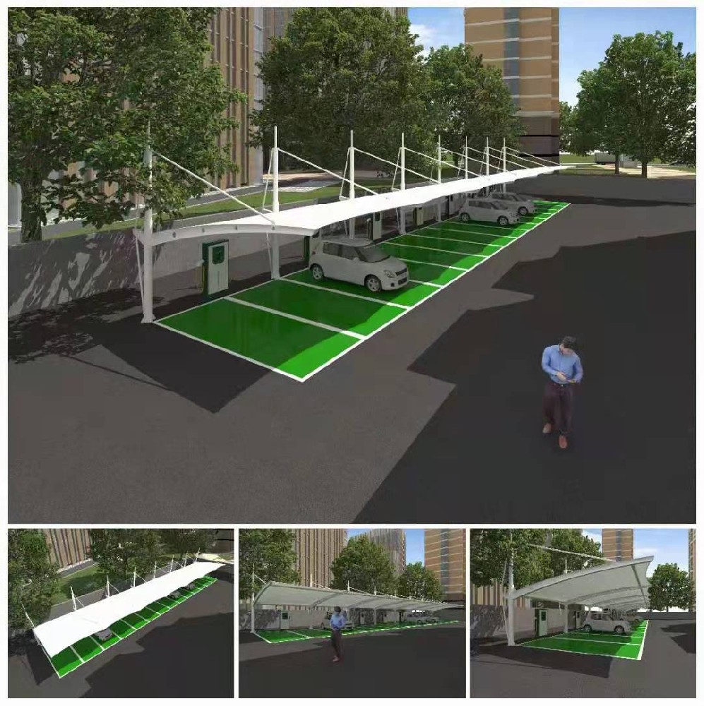 膜结构停车棚-6