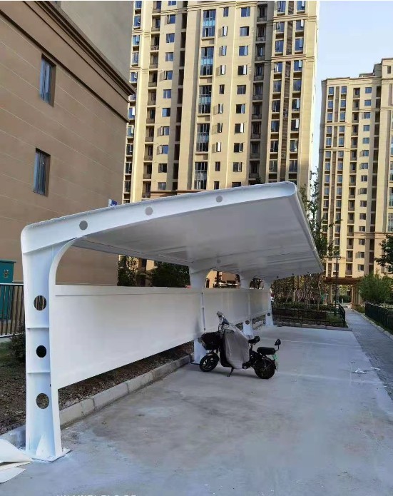 膜结构电瓶车棚