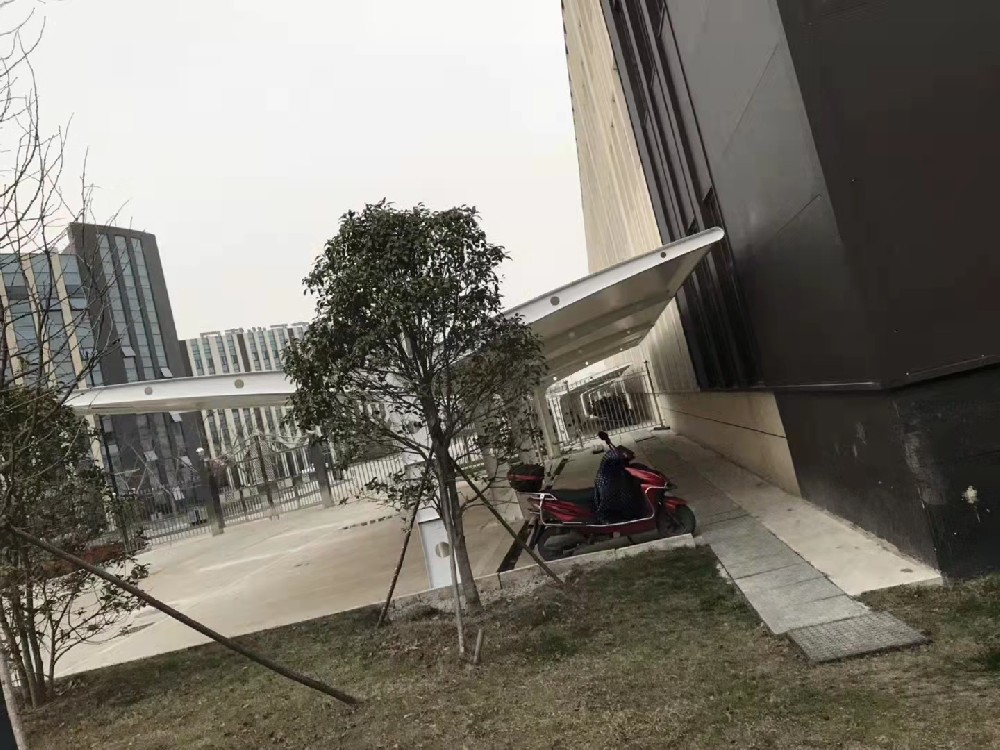 膜结构电瓶车棚