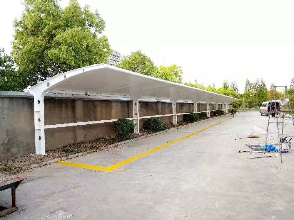 膜结构电瓶车棚