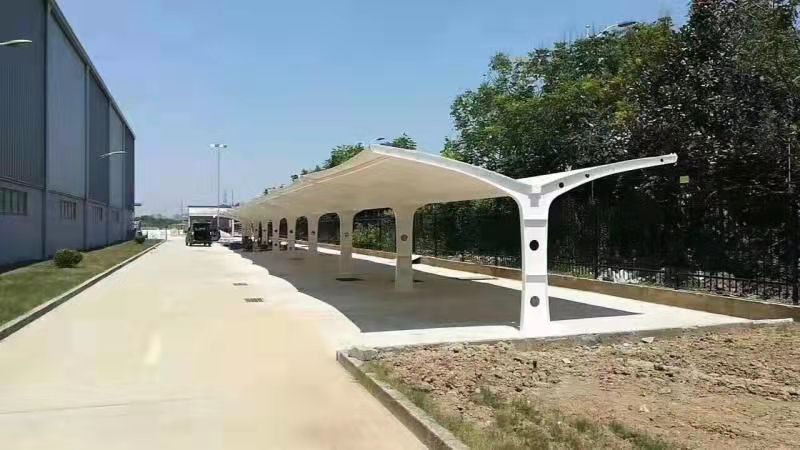 膜结构电瓶车棚
